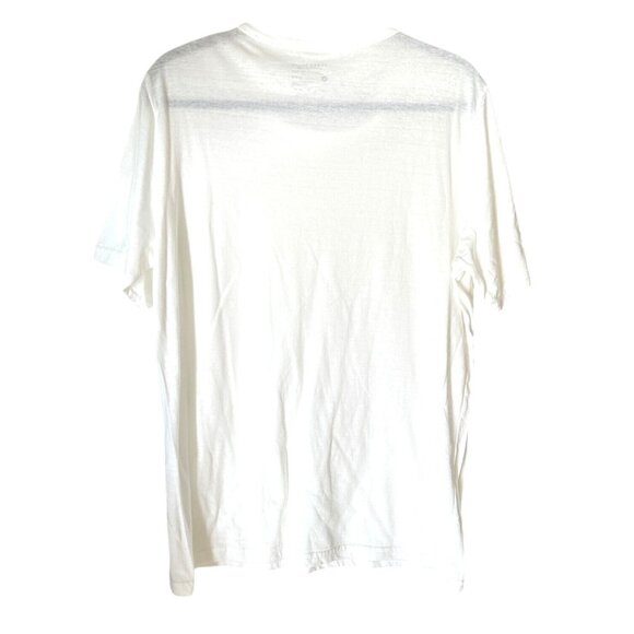 Perry Ellis Mens White Crew Neck T-Shirt XL 60% Cotton 40% Polyester - Picture 2 of 6
